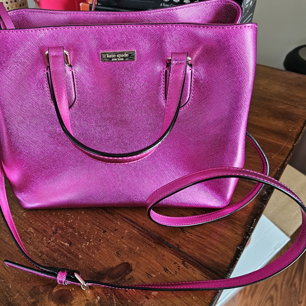 Kate Spade Metallic Pink Shoulder Bag